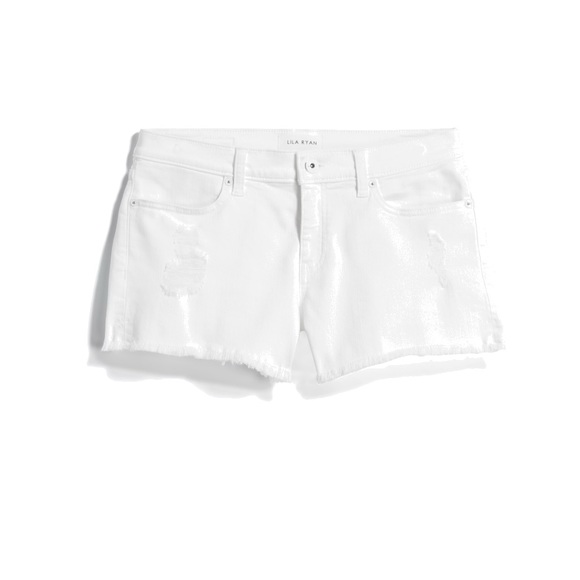 LILA RYAN Pants - Lila Ryan White Denim Shorts Size 4